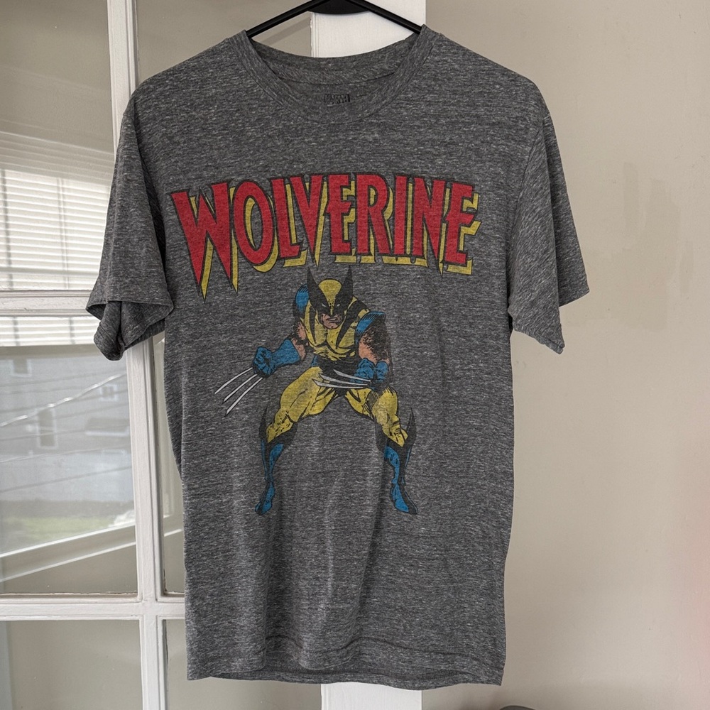 Marvel Gray Wolverine Short Sleeve Tee
